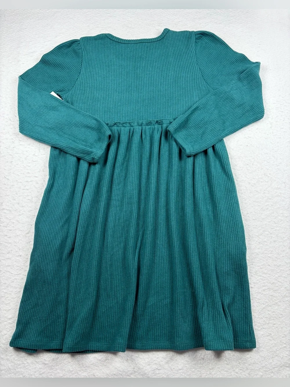 Tucker + Tate Teal Ribbed Long-Sleeve Kids Dress Size‎ 8